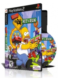 Simpsons The Hit and Run با کاور کامل و چاپ روی دیسک